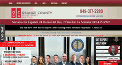 Desktop Screenshot of ocduiattorneys.com