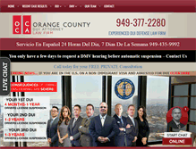 Tablet Screenshot of ocduiattorneys.com